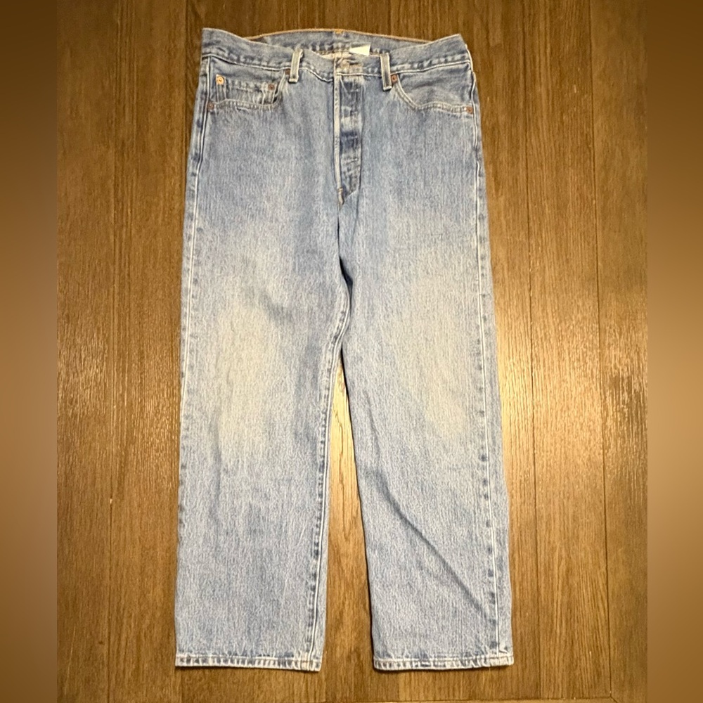 Levi’s 501 Button Fly Blue Jeans Size 36 x 29 Made in Mexico WPL-423